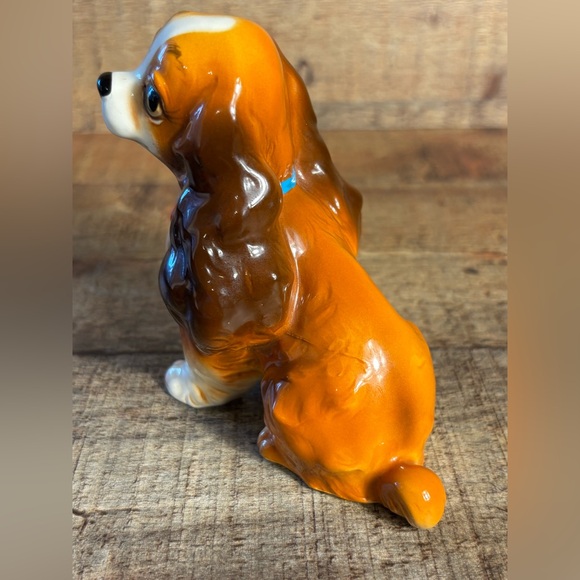 Vintage Disney Lady & the Tramp 60’s Disneyland Ceramic Figurines Made in Japan - Picture 10 of 13